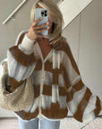 Cozy Stripe Sweater Cardigan