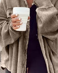 Corduroy Button Jacket Up Top