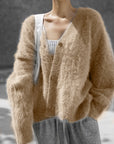 Vegan Knit Long Sleeve Cardigan