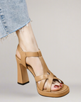 Yvette – Handmade Eco-Leather Sandal with High Heel