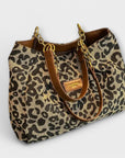 Olivia - Leopard Canvas Tote