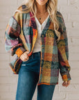 Multicolor Casual Minimalist Jacket