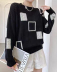 Clarisse™ - Relaxed Geometric Pullover