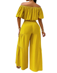 HALLIE™ – Bow Shoulderless Wide Leg Set