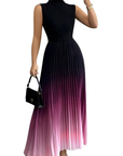 YZA™ – Elegant Ombre Sleeveless Evening Dress