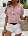 Wolena | Wildflower Notch Blouse