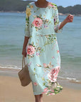 Keely | Sunset Flower Dress