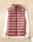 Velora – Ultralight White Duck Down Vest