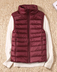 Velora – Ultralight White Duck Down Vest
