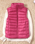 Velora – Ultralight White Duck Down Vest