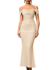PRIMROSE™ – Stylish One-Shoulder Corset Mesh Dress