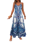 HELGA™ – Flowy Floral Vacation Maxi Dress