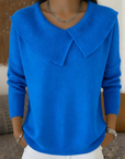 Lucia | Warm Knit Top with Soft Collar