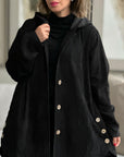 Cordia™ | Cozy Corduroy Hooded Jacket