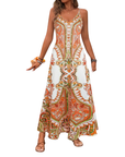 HELGA™ – Flowy Floral Vacation Maxi Dress