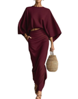 WANDA™ – Stylish Loose-Fit Two-Piece Skirt Set