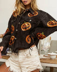 Pumpkin Sequin Oversized Jacket