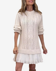 Gaëlle™ Knitted Sweater Dress