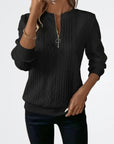 Celeste - Soft Knit Zip Sweater