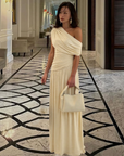 SHINA™ - Elegant One Shoulder Evening Maxi Dress