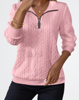 Celeste - Soft Knit Zip Sweater