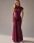 MIRIAM™ – Elegant Wrap Ruched Bodycon Formal Dress