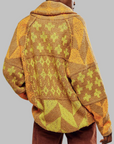 PORTIA™ - Vintage Button Down Collar Long Sleeve Oversized Cardigan
