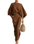 WANDA™ – Stylish Loose-Fit Two-Piece Skirt Set