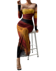 Chastity™ – Stylish Leopard Ruched Bodycon Dress