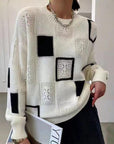 Clarisse™ - Relaxed Geometric Pullover