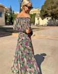 Mela | Elegant V-Neck Maxi
