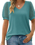 Helena | Sleek V-Neck Blouse