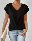 Zoe - The Sweetheart Neckline Casual T-Shirt