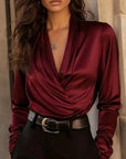 Rosalynn™ Elegant V-Neck Top