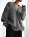 Vegan Knit Long Sleeve Cardigan