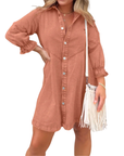 RENEE™ – Stylish Puff Sleeve Mini Dress