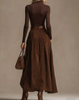 Aveline | two-piece set (turtleneck & maxi skirt)