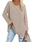 Alicia™ - Relaxed V-Neck Sweater