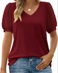 Helena | Sleek V-Neck Blouse