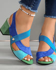 Elara | Cross Strap Comfort Heels