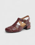 Madella – Elegant Leather Sandals with Block Heel