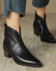 Camille | Luxury Low-Heel Ankle Boots