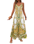 TRISH™ – Elegant Floral Print Sleeveless Dress