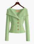 Kenny – Ribbed Button-Up Cardigan