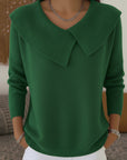 Lucia | Warm Knit Top with Soft Collar