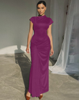 MIRIAM™ – Elegant Wrap Ruched Bodycon Formal Dress