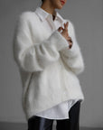 Vegan Knit Long Sleeve Cardigan