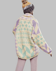 PORTIA™ - Vintage Button Down Collar Long Sleeve Oversized Cardigan