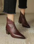 Camille | Luxury Low-Heel Ankle Boots