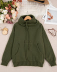 Zelina - Long Sleeve Sweater With Pocket